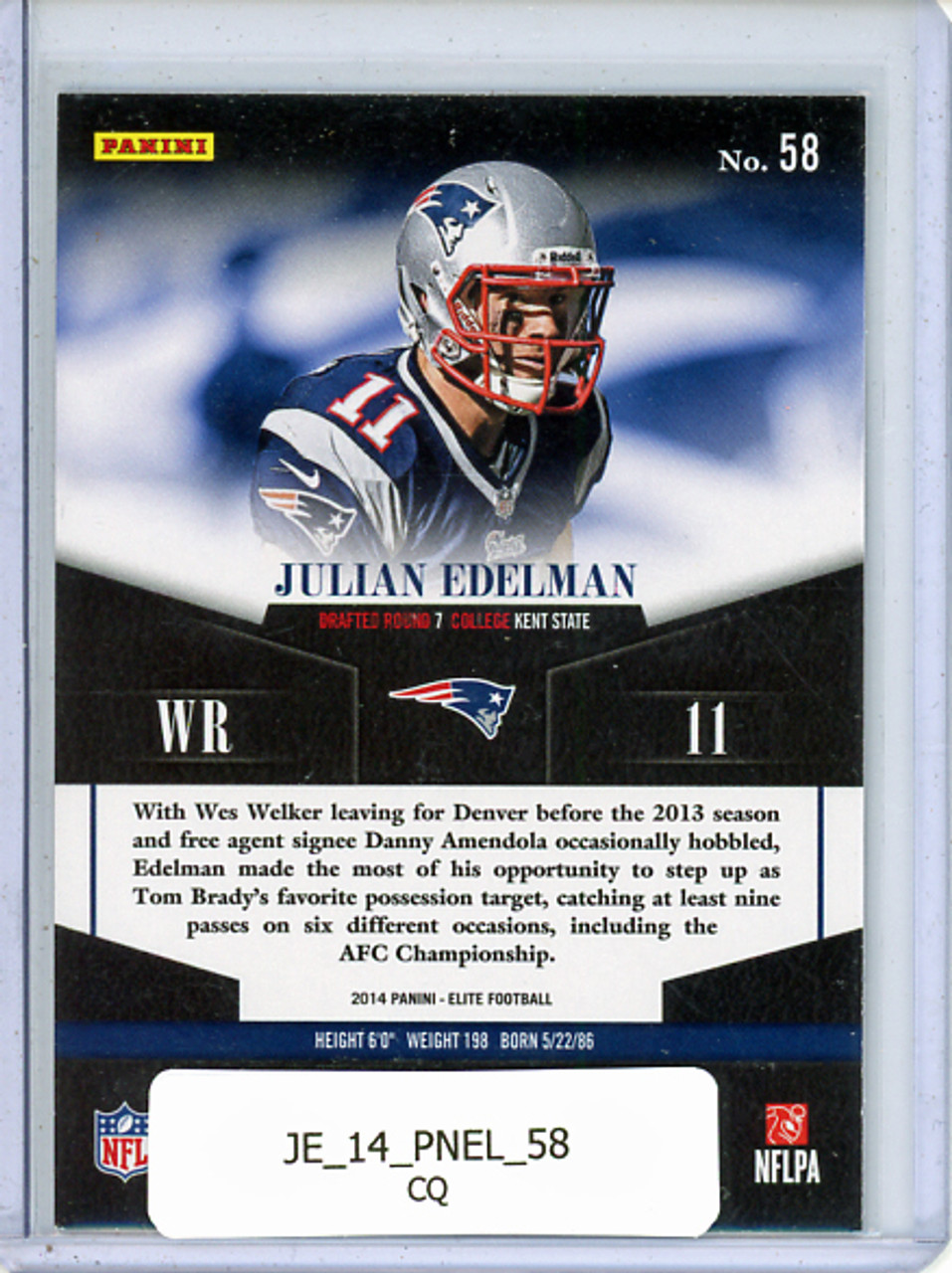 Julian Edelman 2014 Elite #58 (CQ)