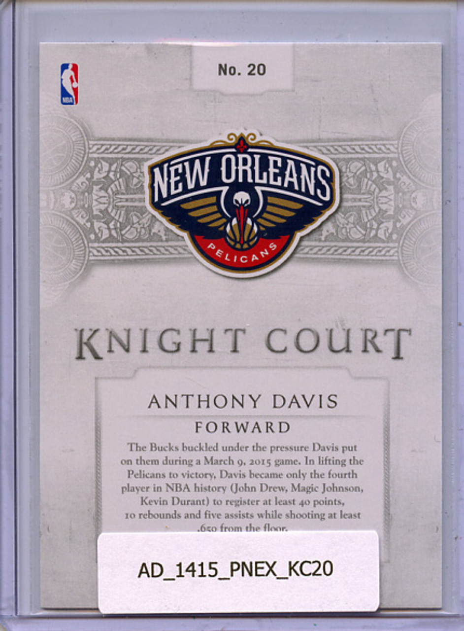Anthony Davis 2014-15 Excalibur, Knight Court #20