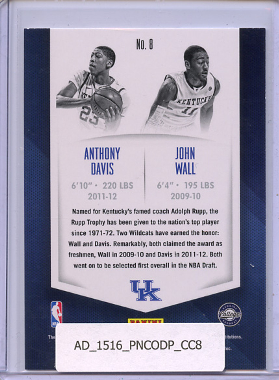 Anthony Davis, John Wall 2015-16 Contenders Draft Picks, Collegiate Connections #8