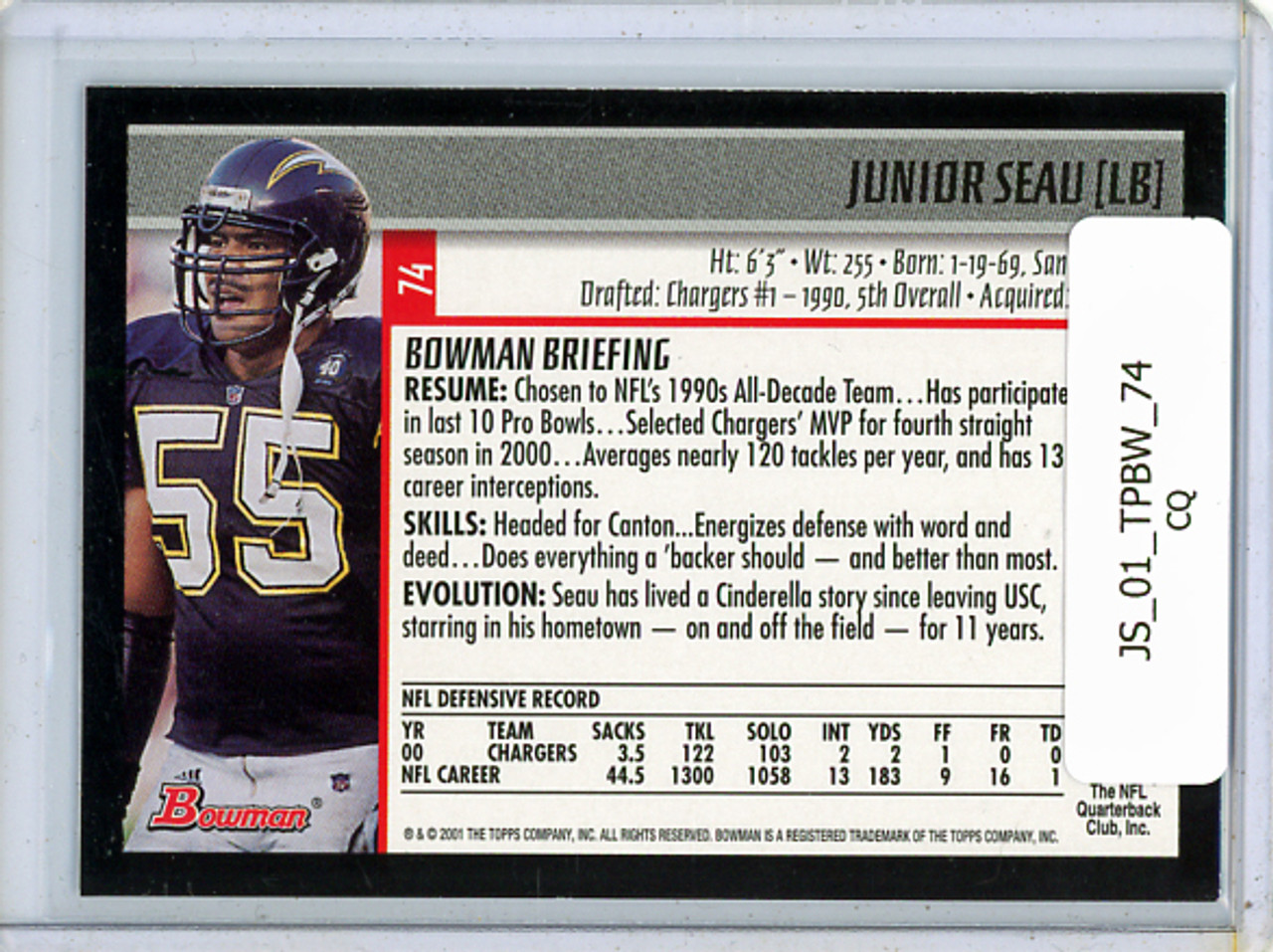 Junior Seau 2001 Bomwan #74 (CQ)