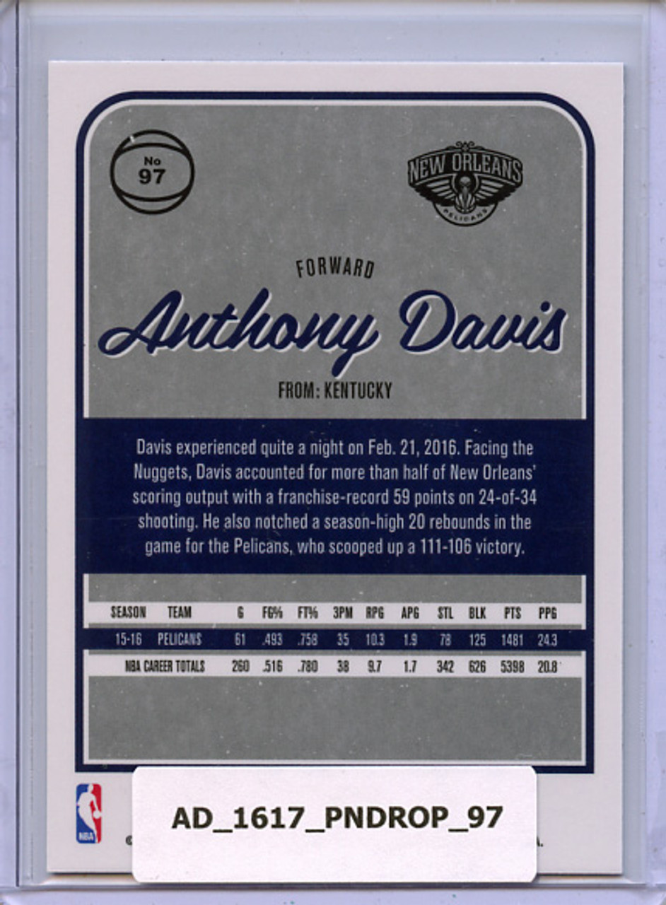 Anthony Davis 2016-17 Donruss Optic #97