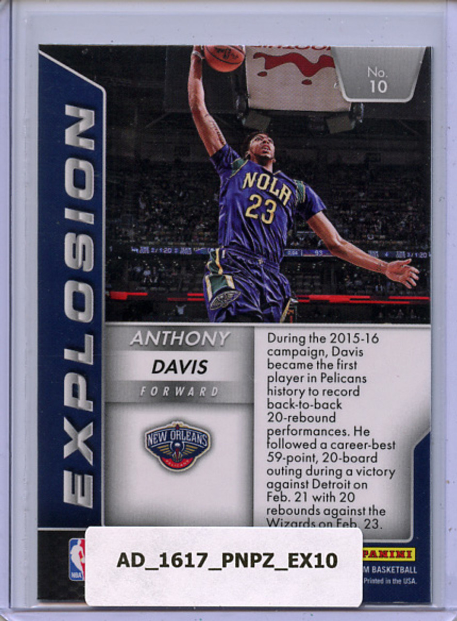 Anthony Davis 2016-17 Prizm, Explosion #10