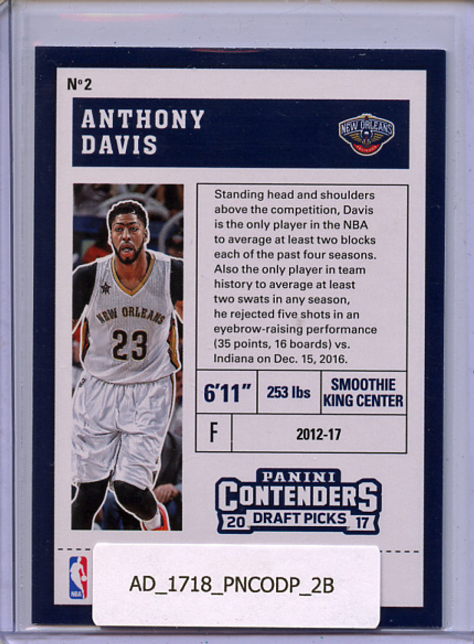 Anthony Davis 2017-18 Contenders Draft Picks #2B