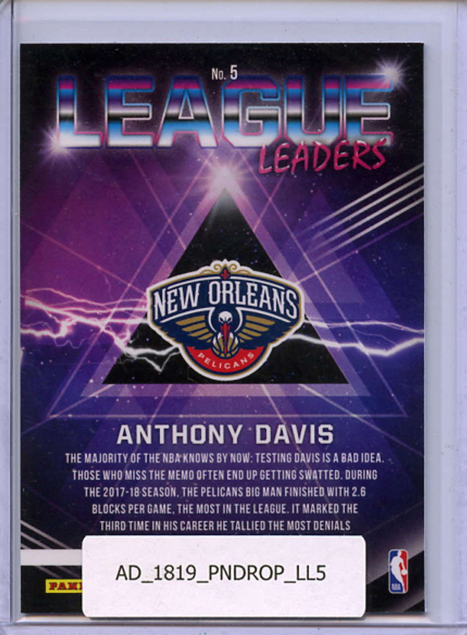 Anthony Davis 2018-19 Donruss Optic, League Leaders #5