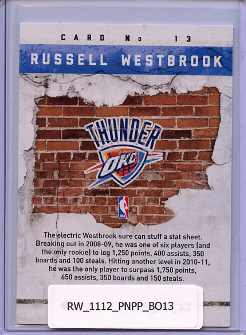 Russell Westbrook 2011-12 Past & Present, Breakout #13