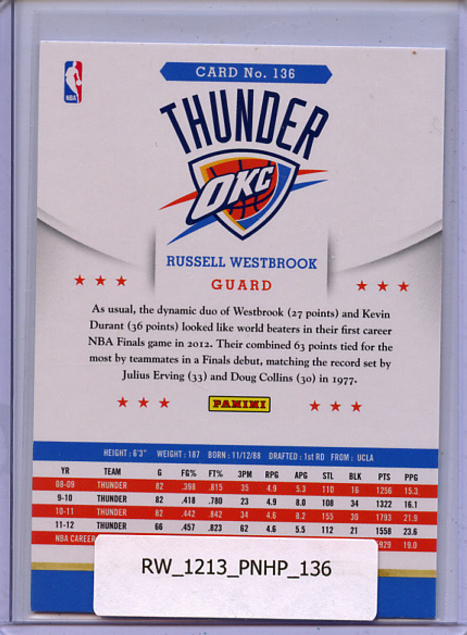 Russell Westbrook 2012-13 Hoops #136