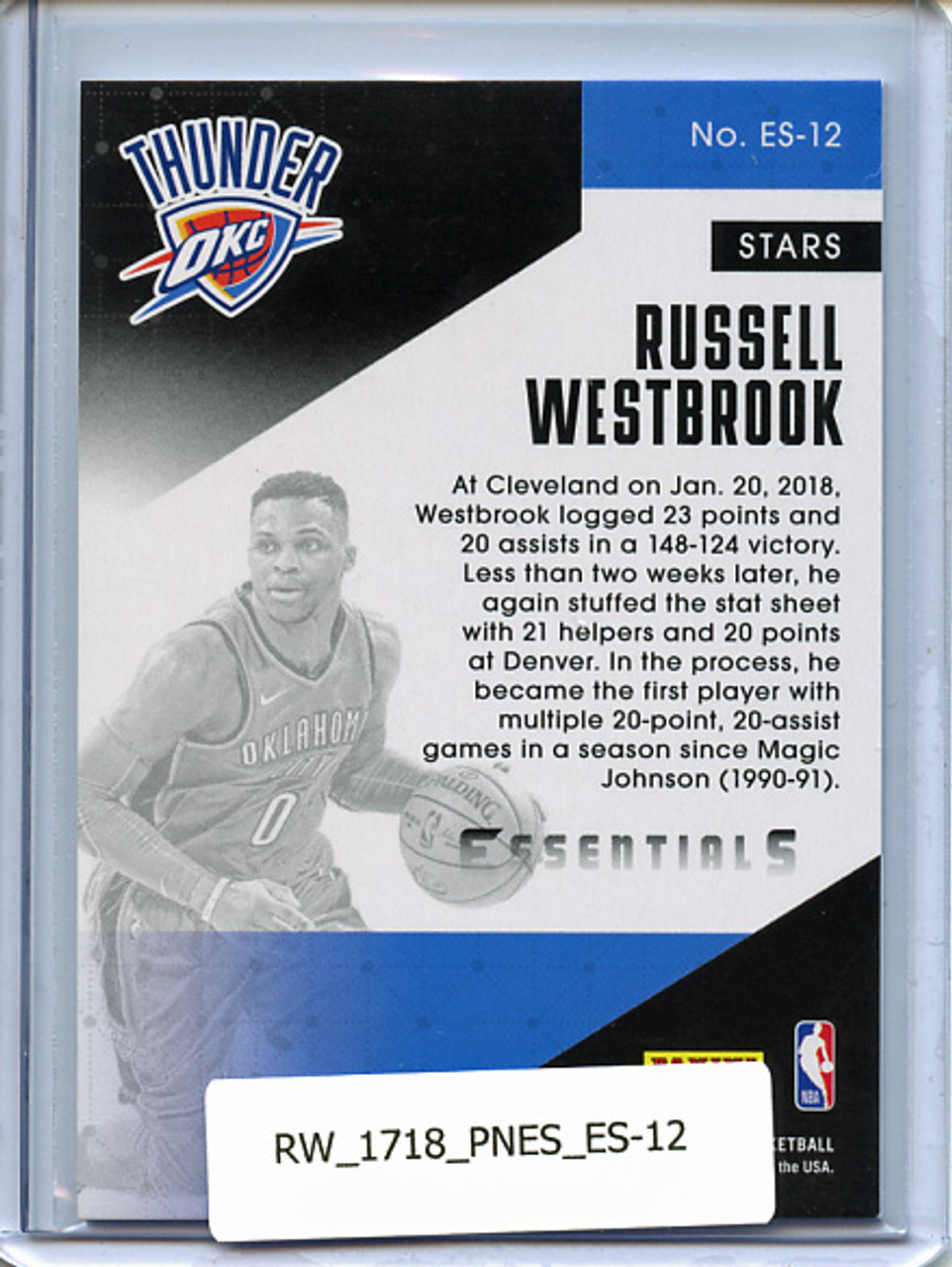 Russell Westbrook 2017-18 Essentials, Essential Stars #ES-12