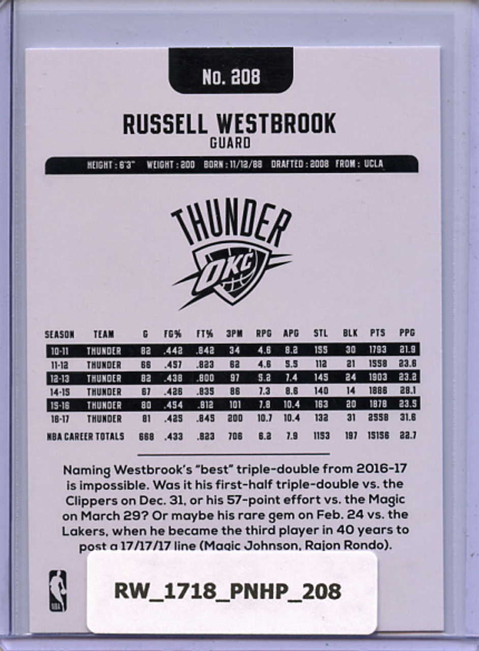 Russell Westbrook 2017-18 Hoops #208