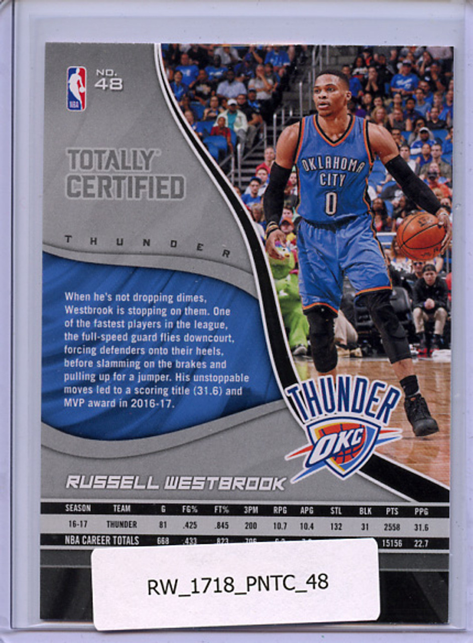 Russell Westbrook 2017-18 Totally Certified #48