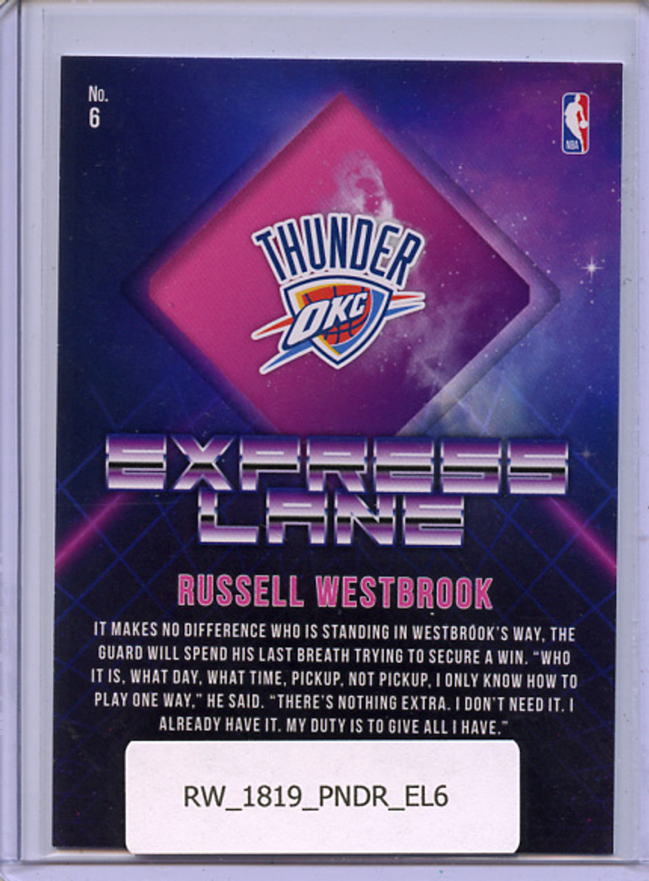 Russell Westbrook 2018-19 Donruss, Express Lane #6