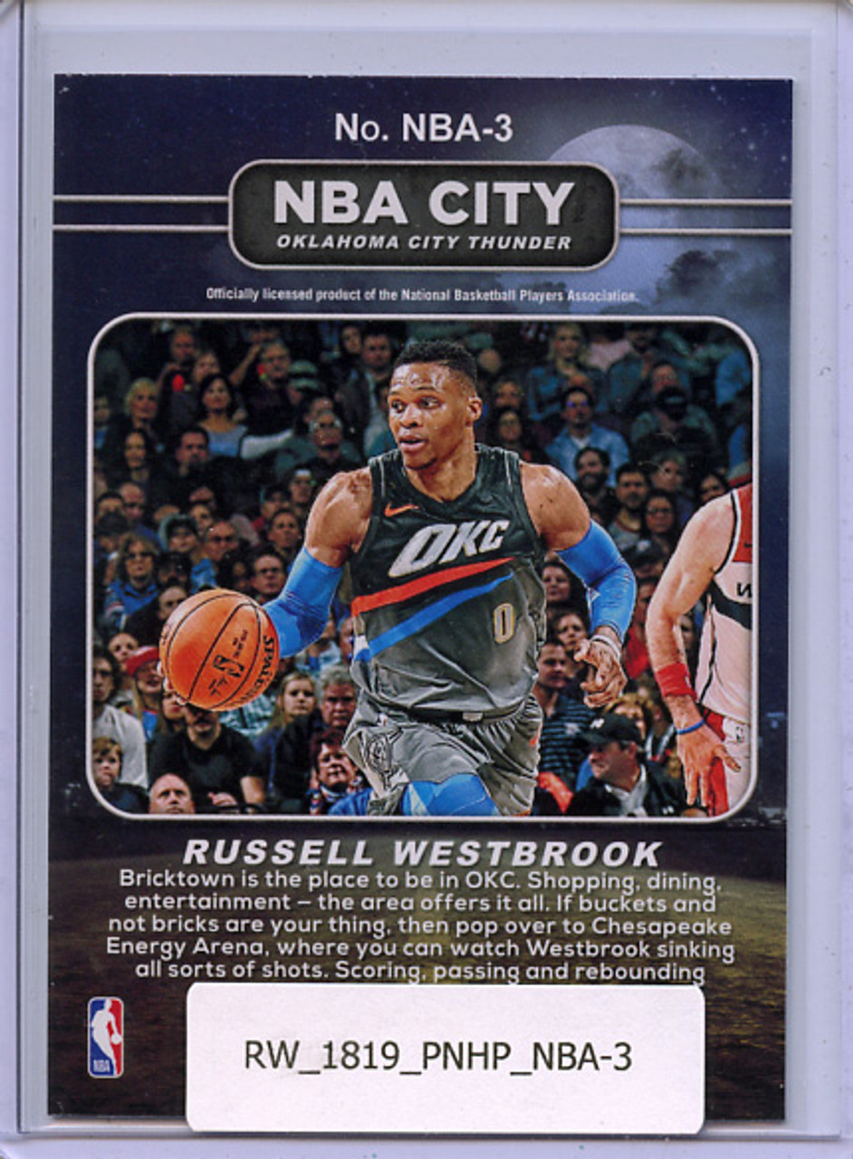 Russell Westbrook 2018-19 Hoops, NBA City #NBA-3