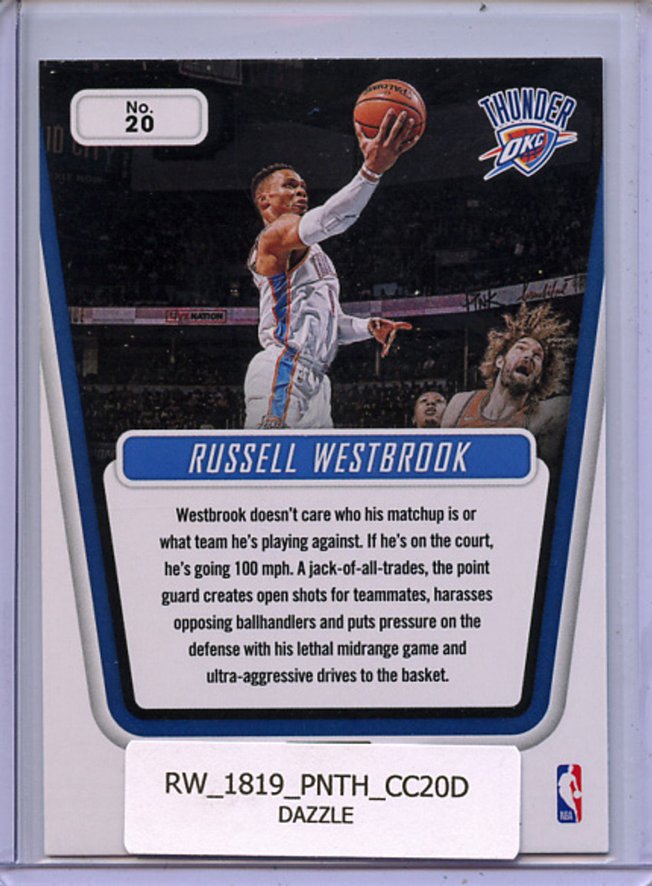 Russell Westbrook 2018-19 Threads, Century Collection #20 Dazzle