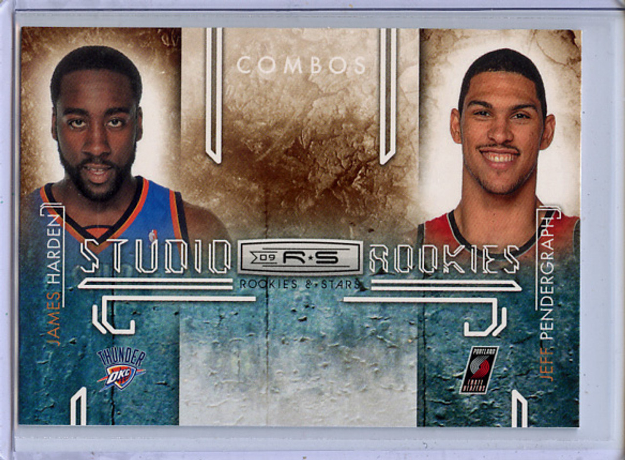 James Harden, Jeff Pendergraph 2009-10 Rookies & Stars, Studio Combo Rookies #7