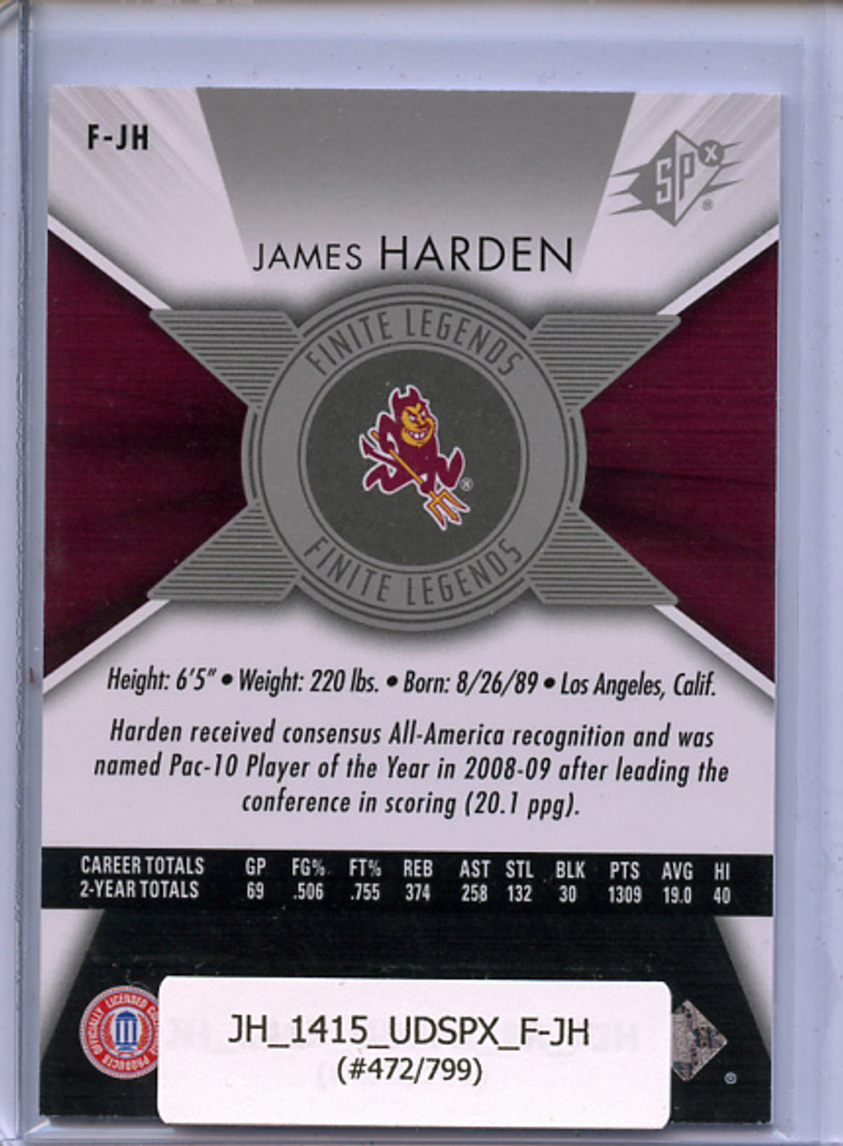 James Harden 2014-15 SPx, Finite Legends #F-JH (#472/799)