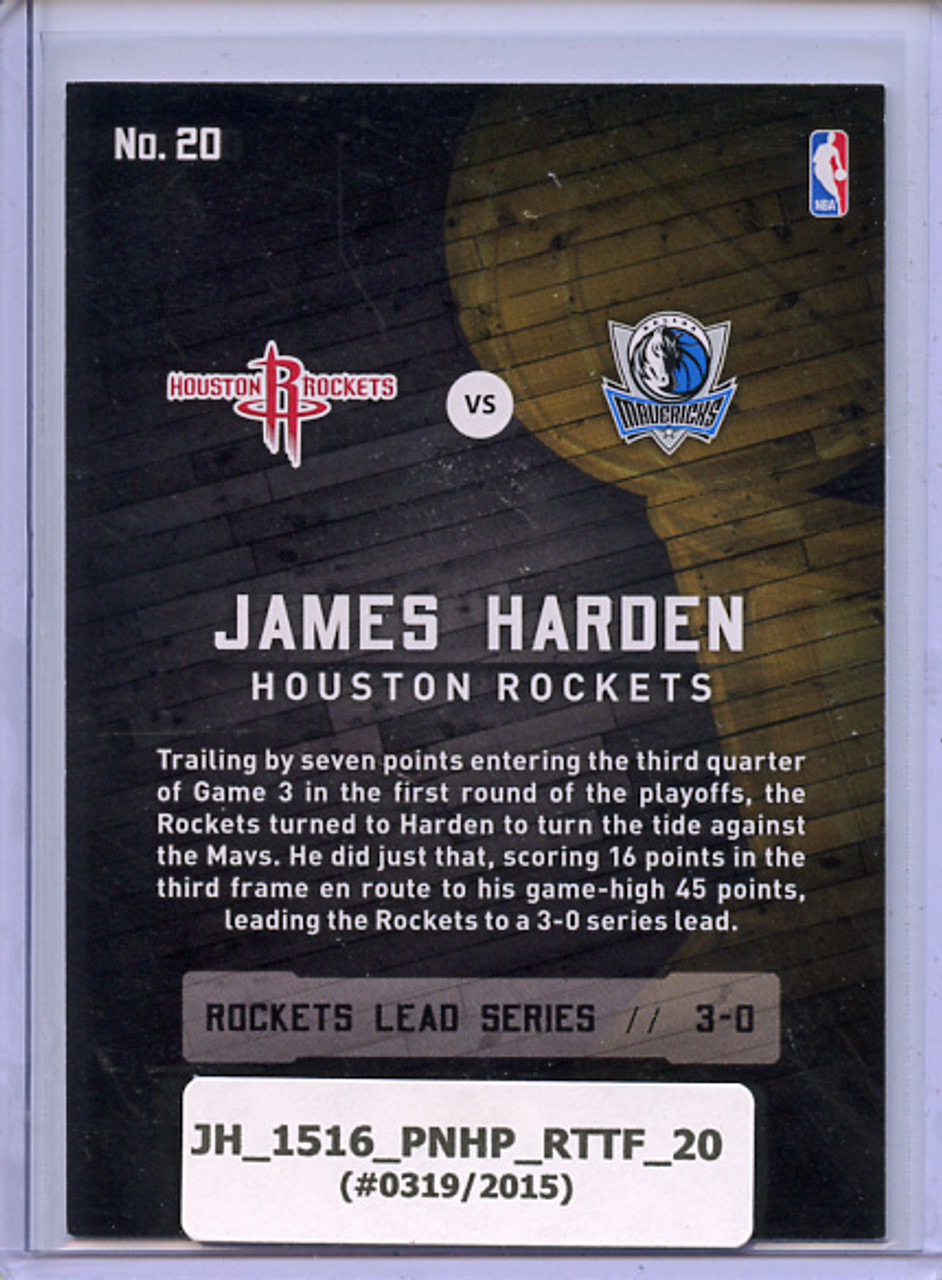 James Harden 2015-16 Hoops, Road to the Finals #20 First Round (#0319/2015)