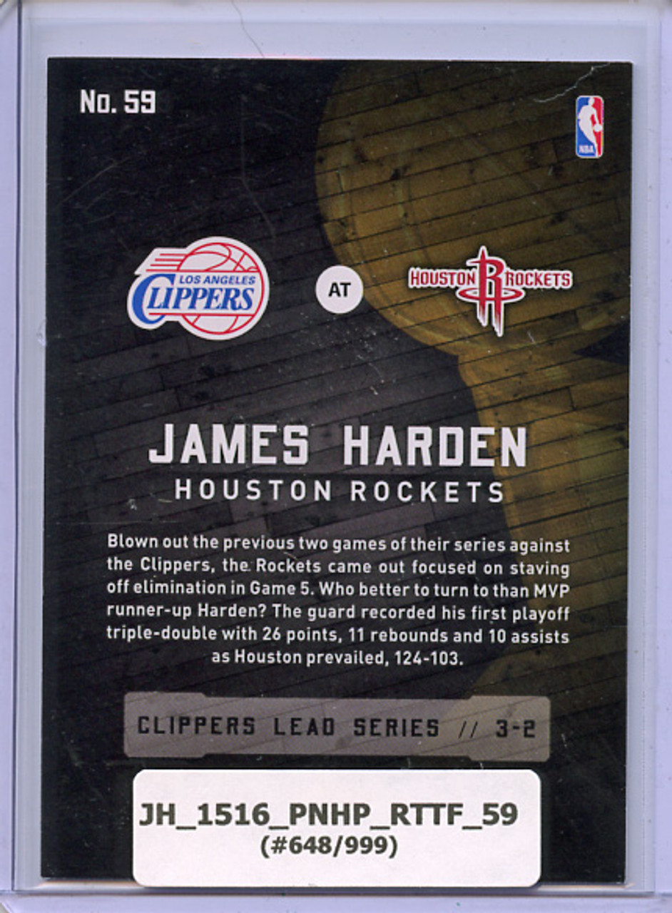 James Harden 2015-16 Hoops, Road to the Finals #59 Second Round (#648/999)