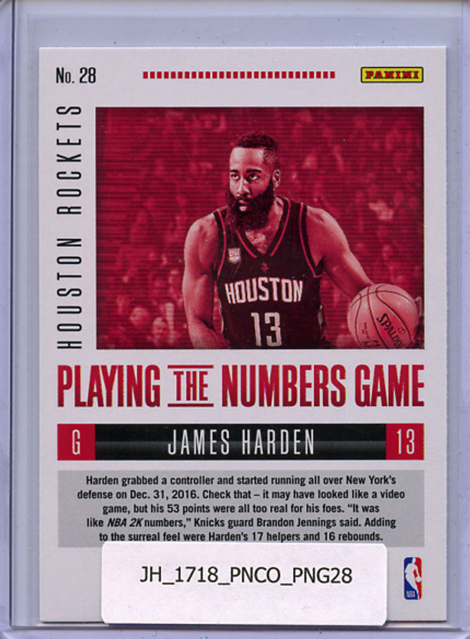 James Harden 2017-18 Contenders, Playing the Numbers Game #28