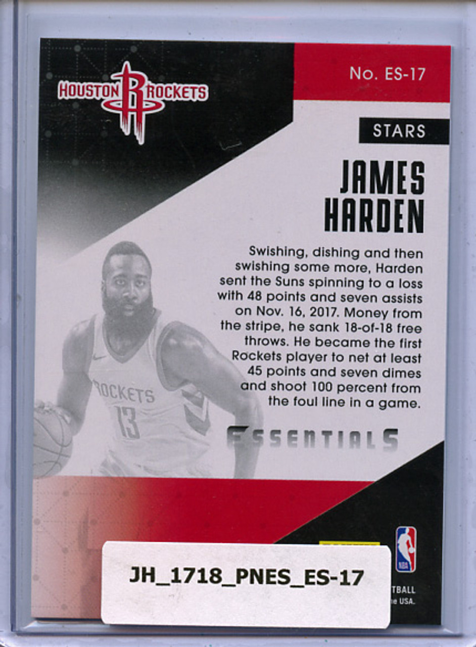 James Harden 2017-18 Essentials, Essential Stars #ES-17