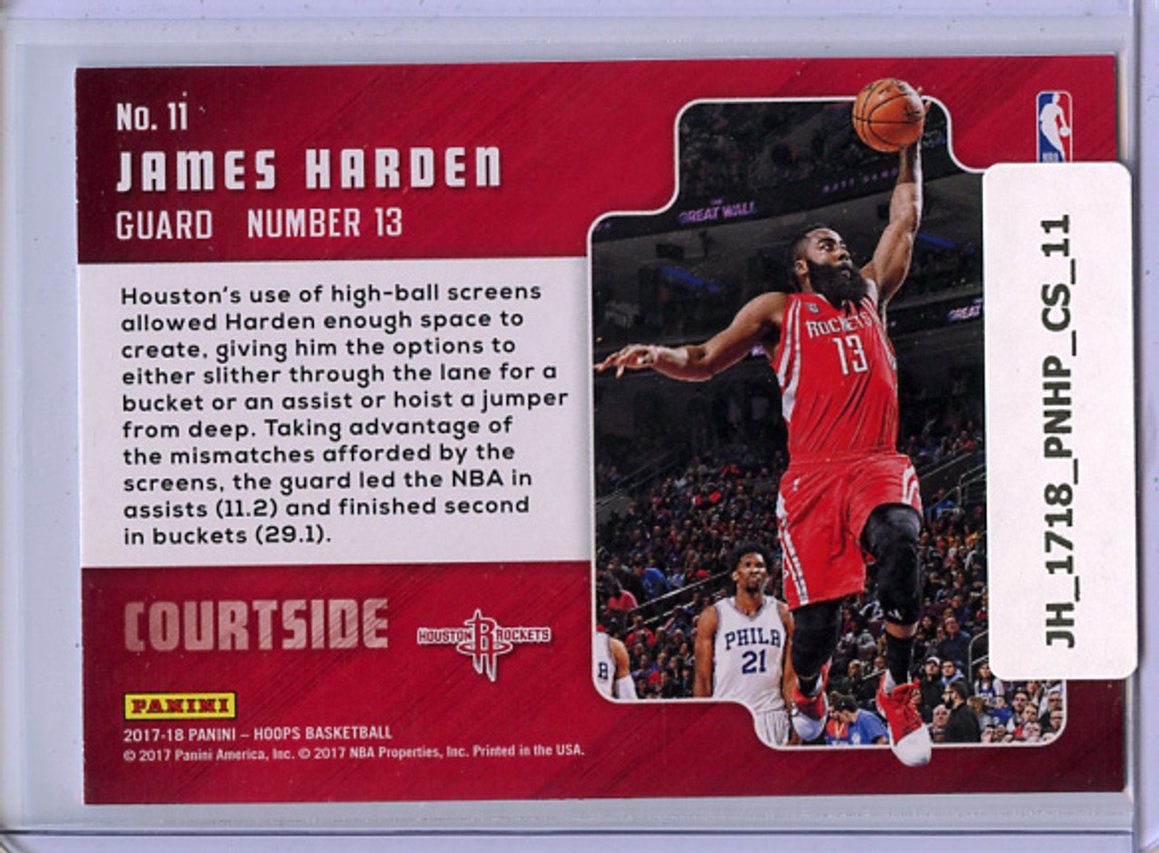 James Harden 2017-18 Hoops, Courtside #11