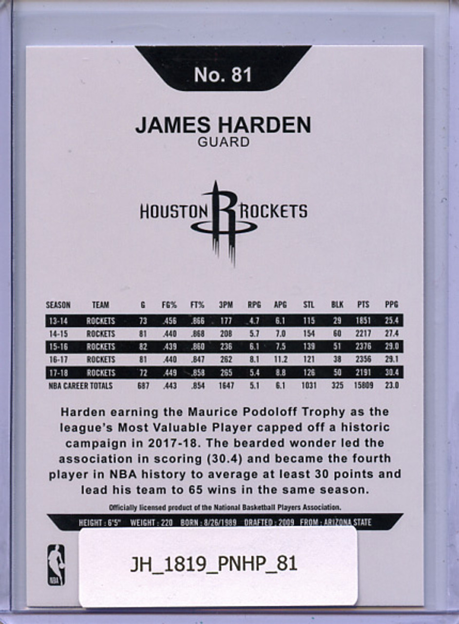 James Harden 2018-19 Hoops #81