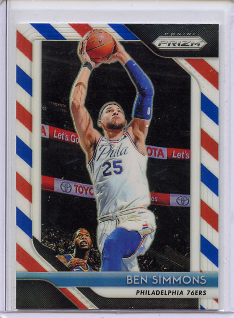 Ben Simmons 2018-19 Prizm #219 Red White and Blue