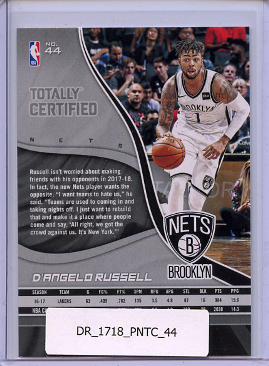 D'Angelo Russell 2017-18 Totally Certified #44