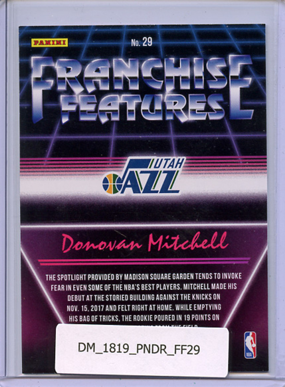 Donovan Mitchell 2018-19 Donruss, Franchise Features #29