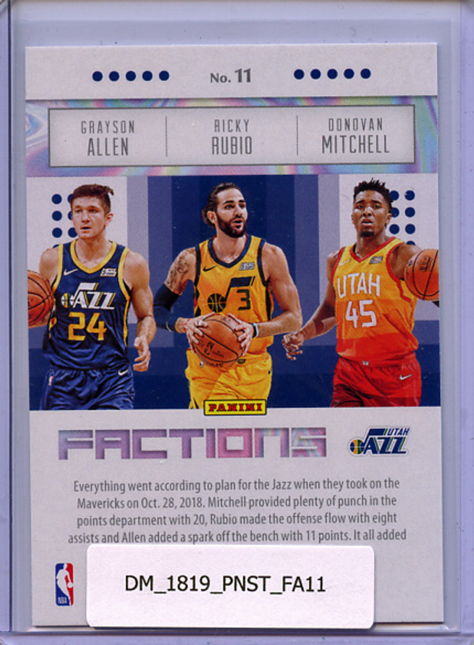 Donovan Mitchell, Rudy Gobert, Ricky Rubio 2018-19 Status, Factions #11