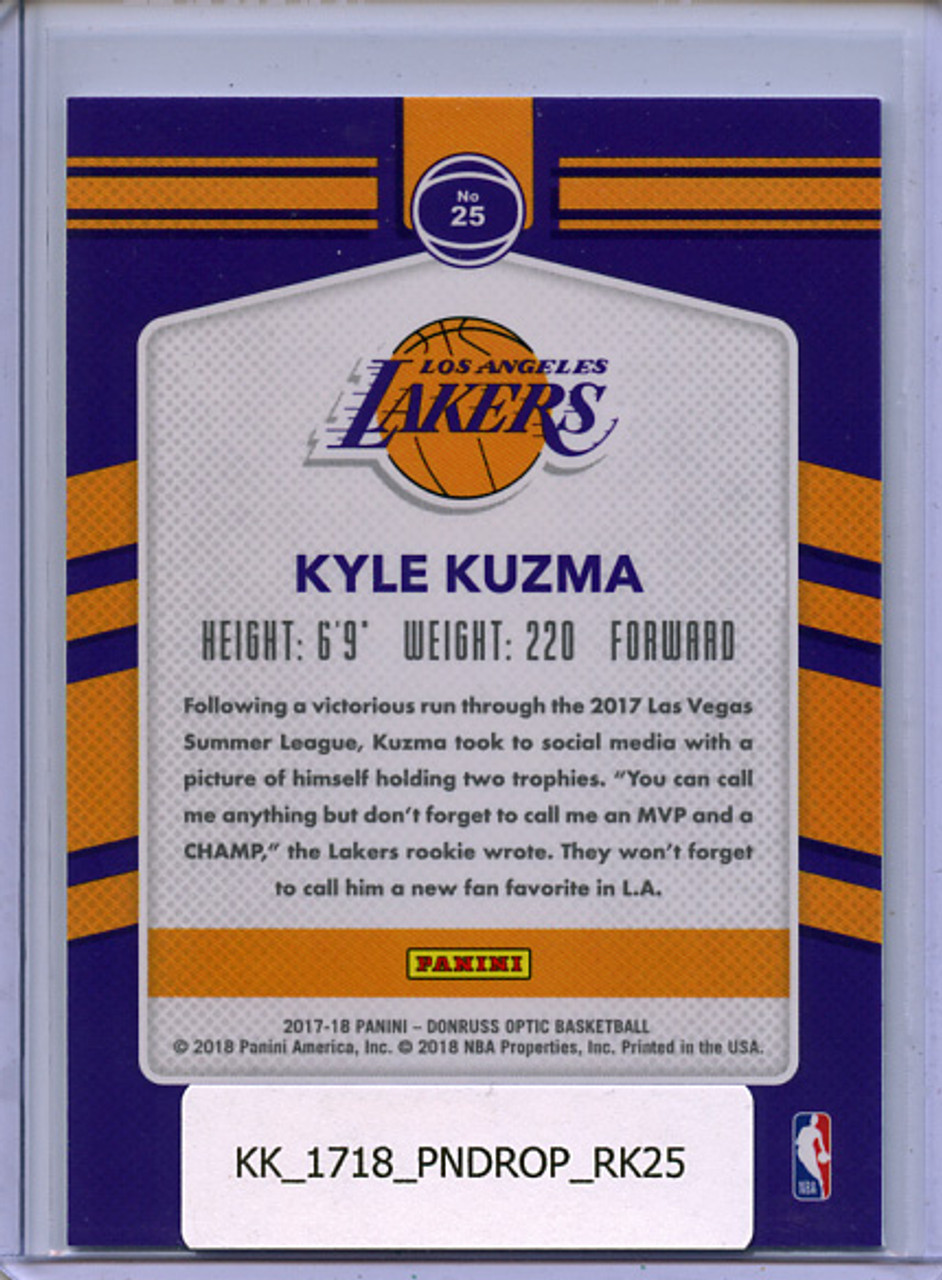 Kyle Kuzma 2017-18 Donruss Optic, Rookie Kings #25