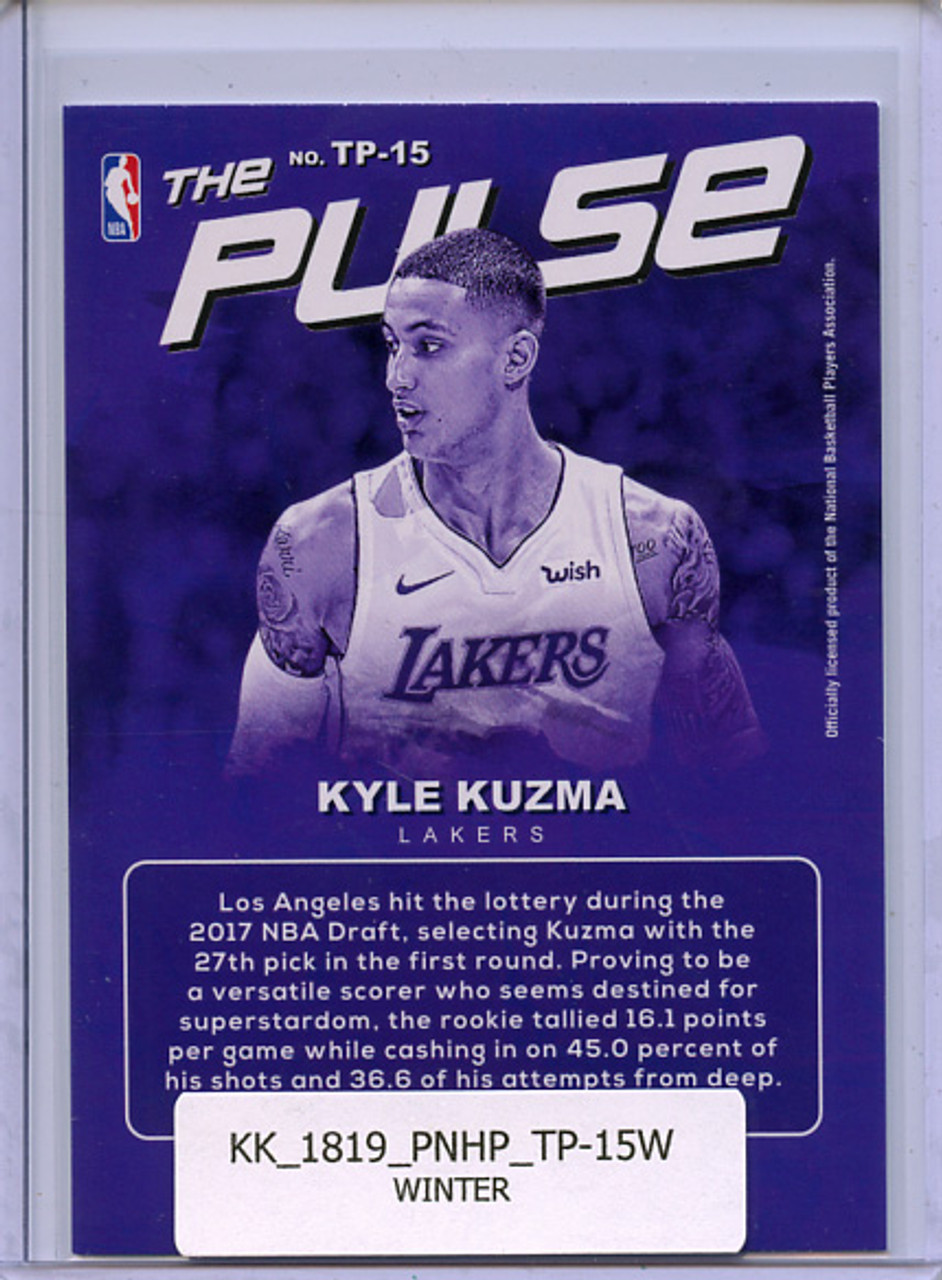Kyle Kuzma 2018-19 Hoops, The Pulse #TP-15 Winter
