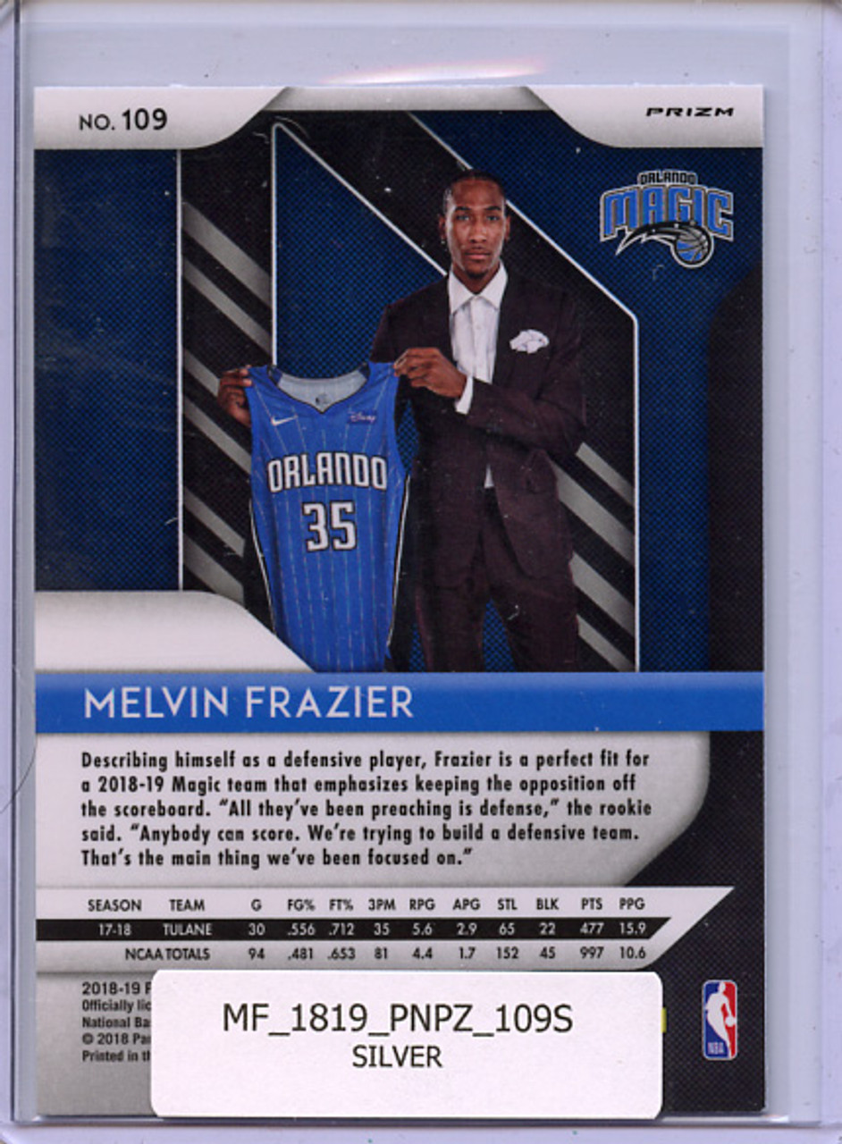 Melvin Frazier 2018-19 Prizm #109 Silver