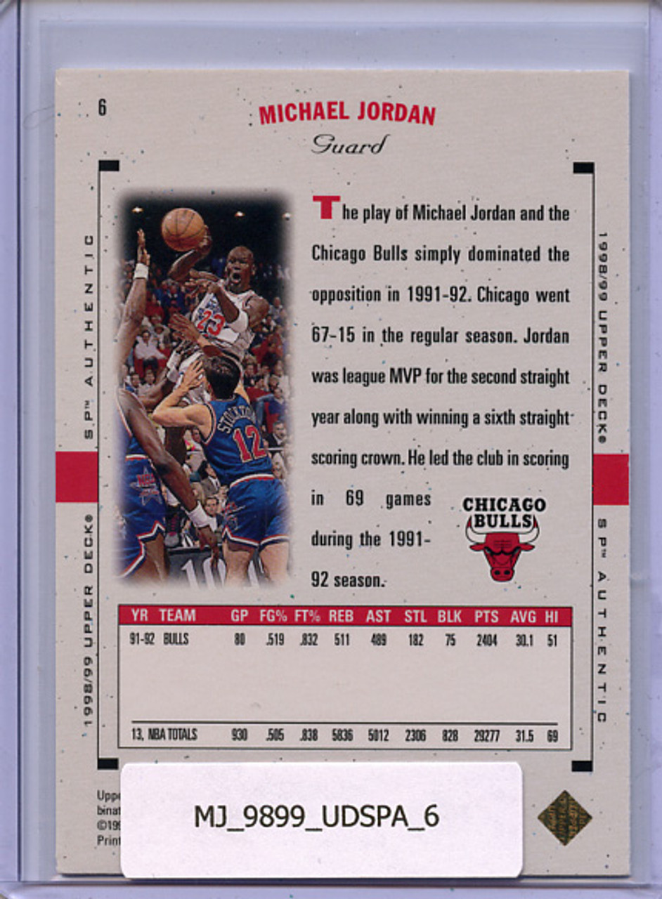 Michael Jordan 1998-99 SP Authentic #6