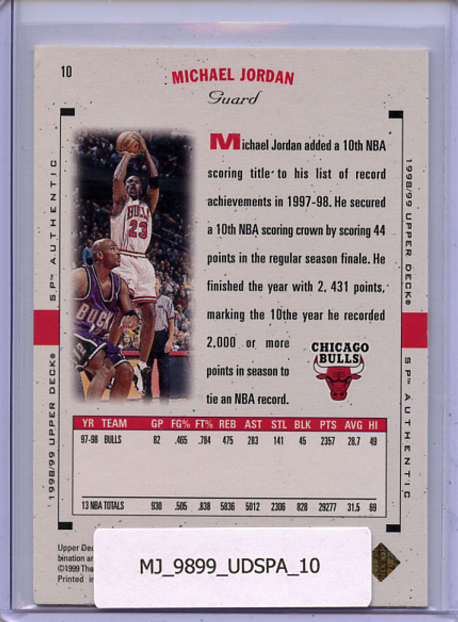 Michael Jordan 1998-99 SP Authentic #10