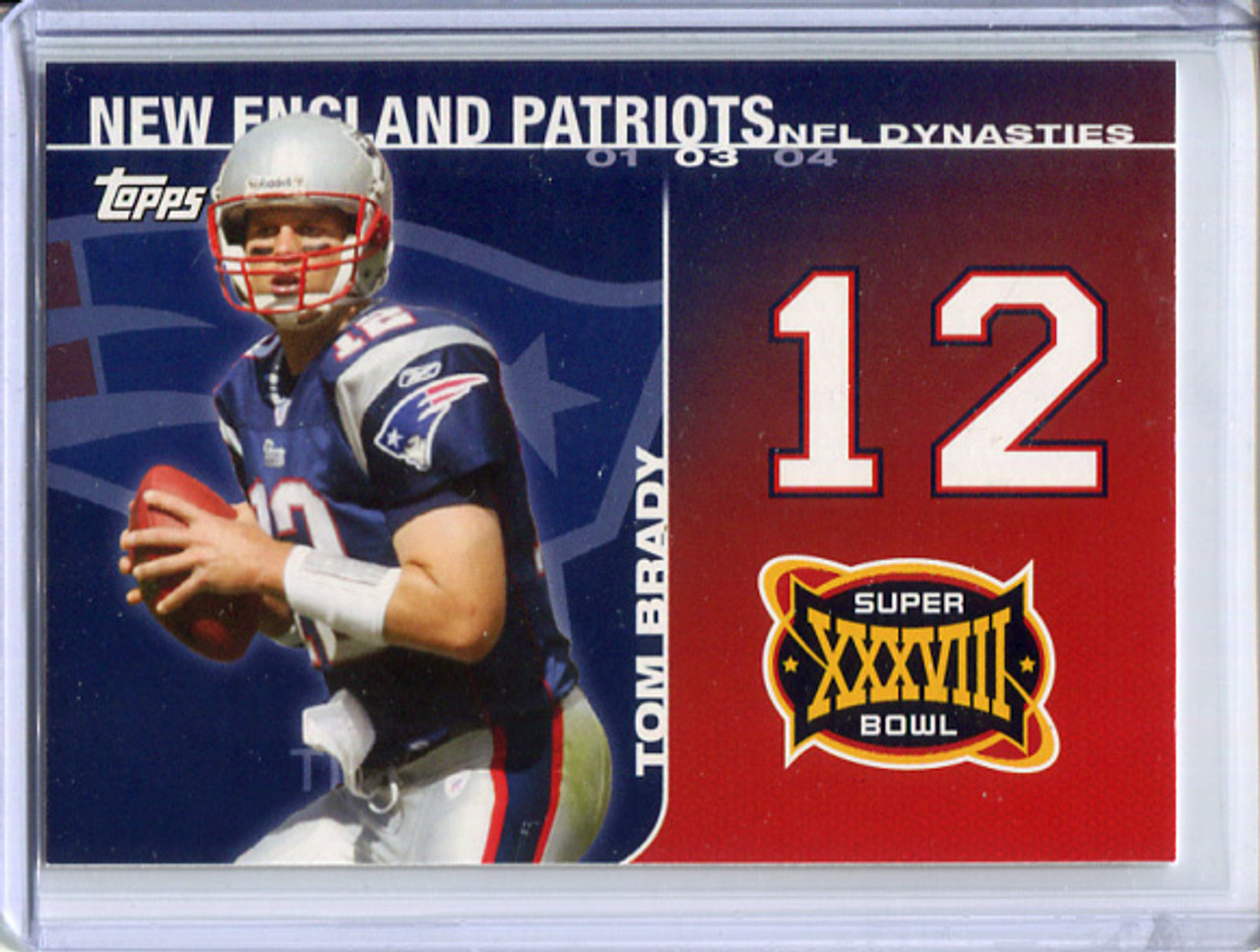 Tom Brady 2008 Topps, NFL Dynasties Tribute #DYN-TB