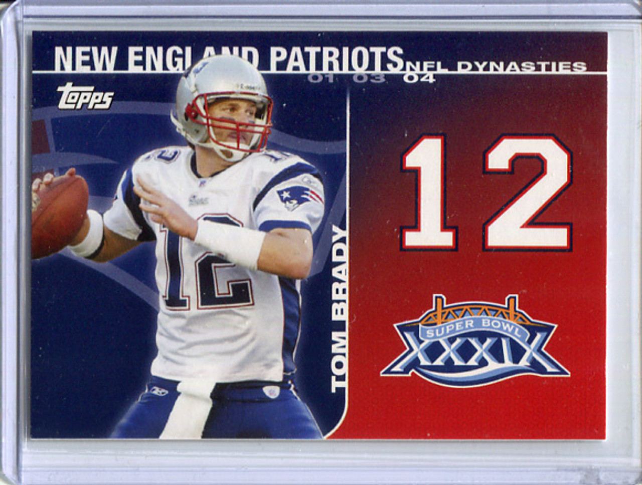 Tom Brady 2008 Topps, NFL Dynasties Tribute #DYN-TB2