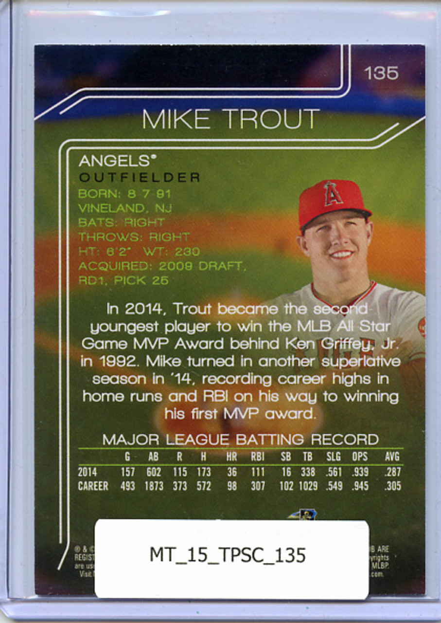 Mike Trout 2015 Stadium Club #135