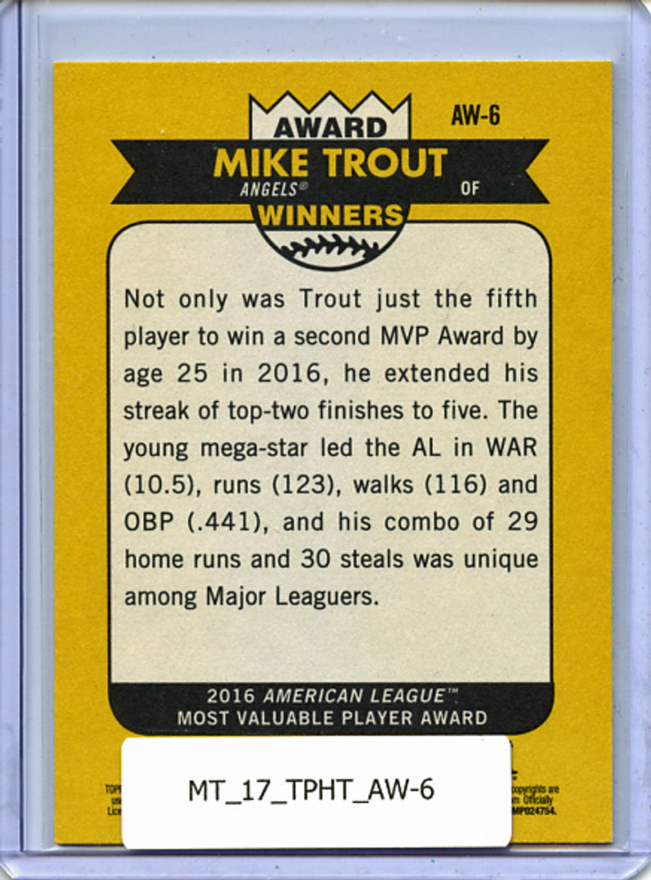 Mike Trout 2017 Heritage, Award Winners #AW-6