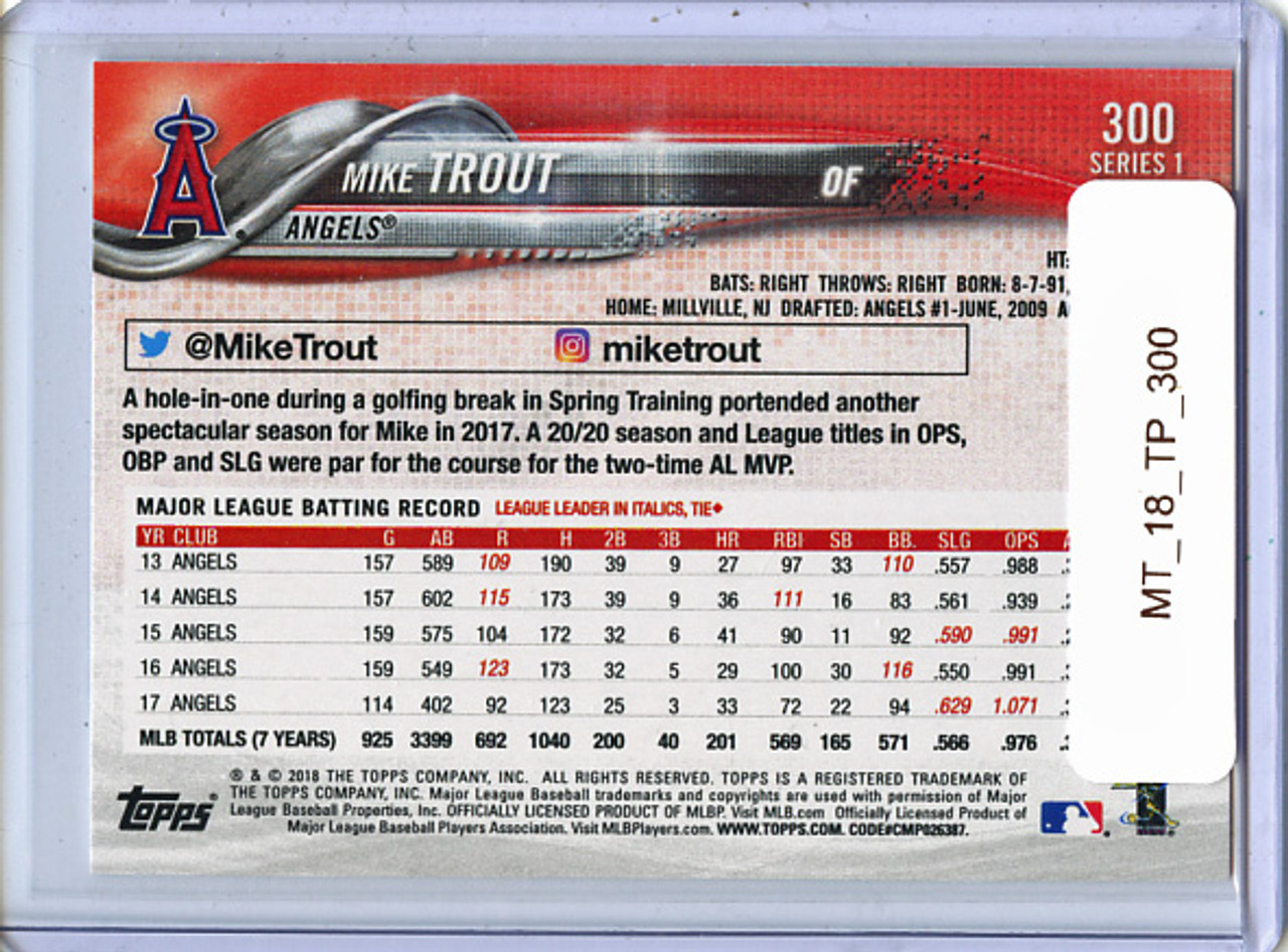 Mike Trout 2018 Topps #300