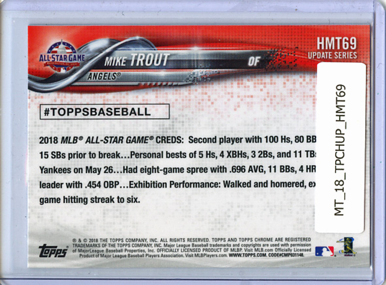 Mike Trout 2018 Topps Chrome Update #HMT69