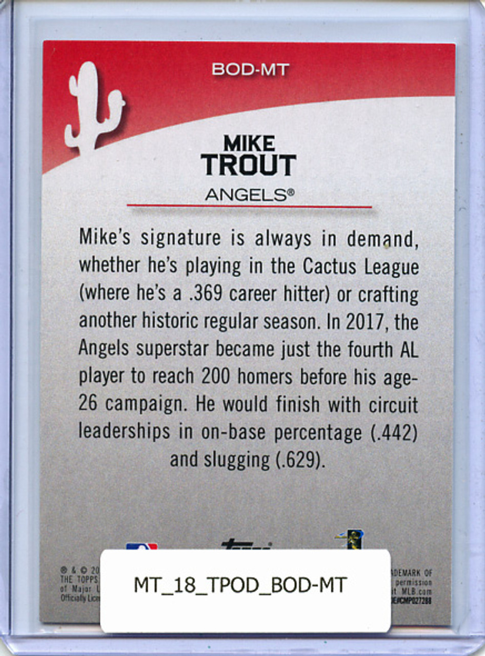 Mike Trout 2018 Opening Day, Before Opening Day #BOD-MT