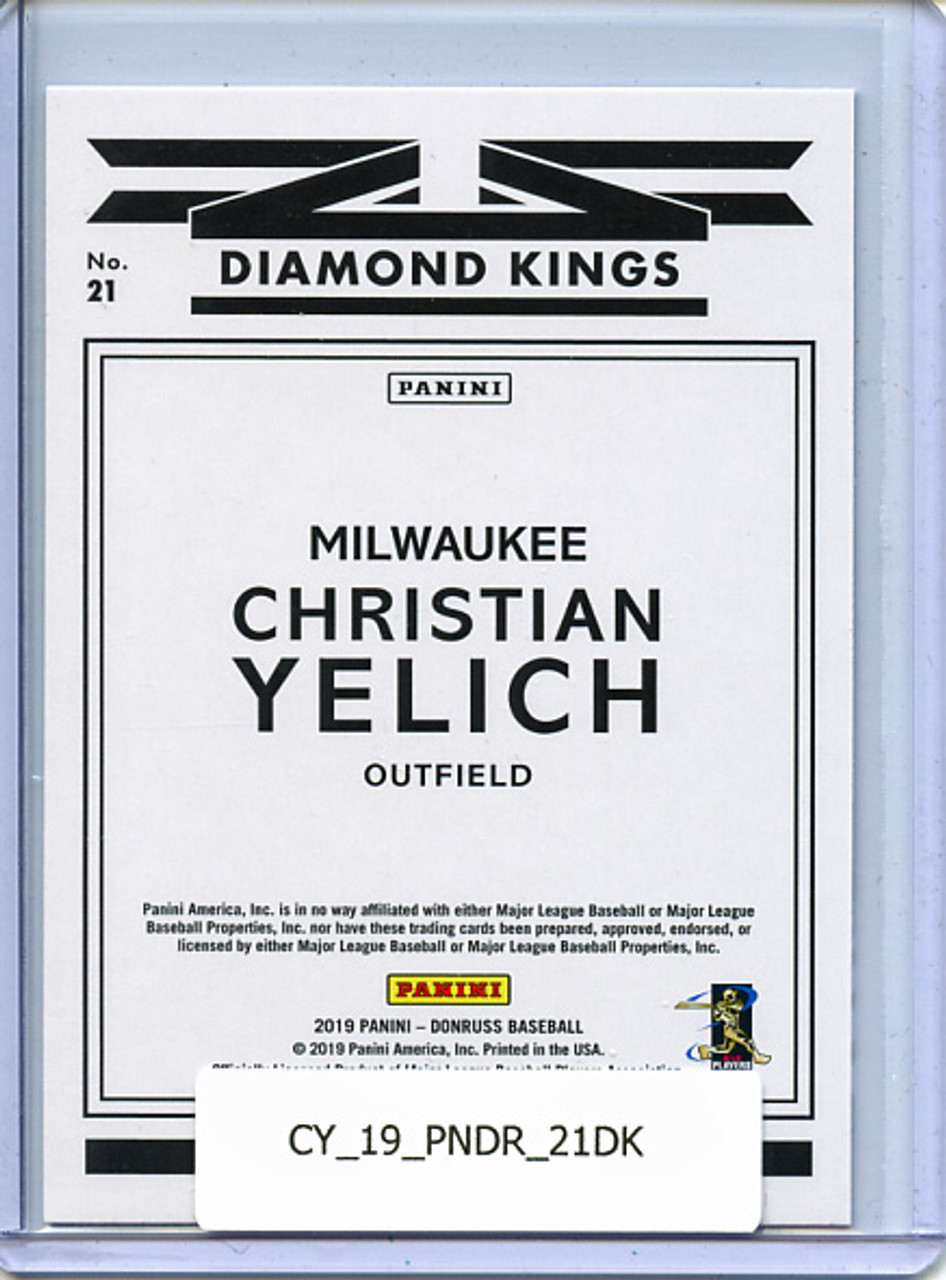 Christian Yelich 2019 Donruss #21 Diamond Kings