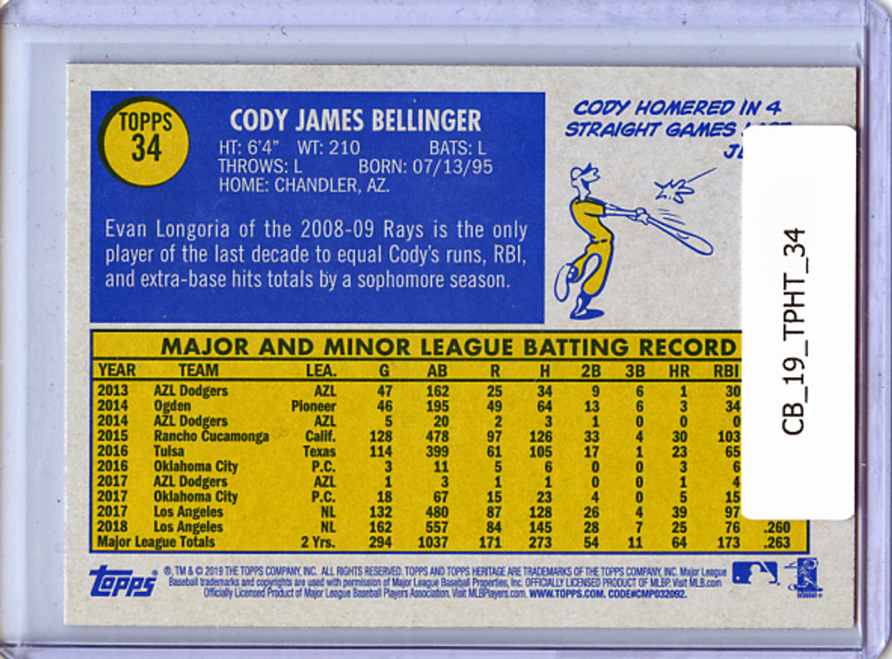 Cody Bellinger 2019 Heritage #34