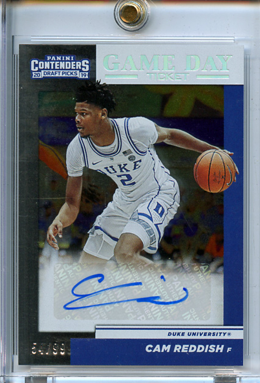 Cam Reddish 2019-20 Contenders Draft Picks, Game Day Ticket #4 Autograph (#54/99)