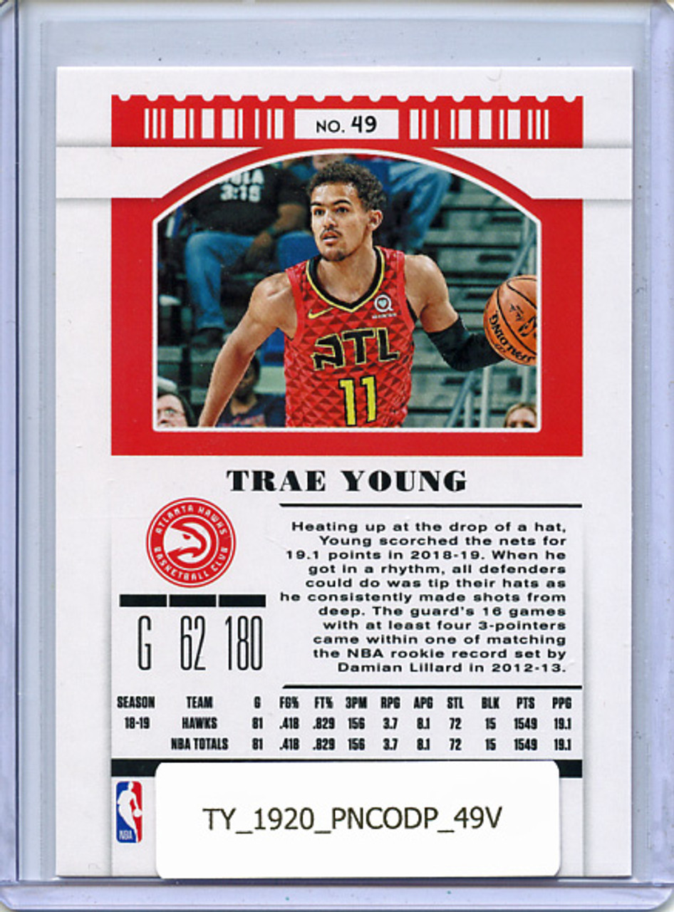 Trae Young 2019-20 Contenders Draft Picks #49 Variations