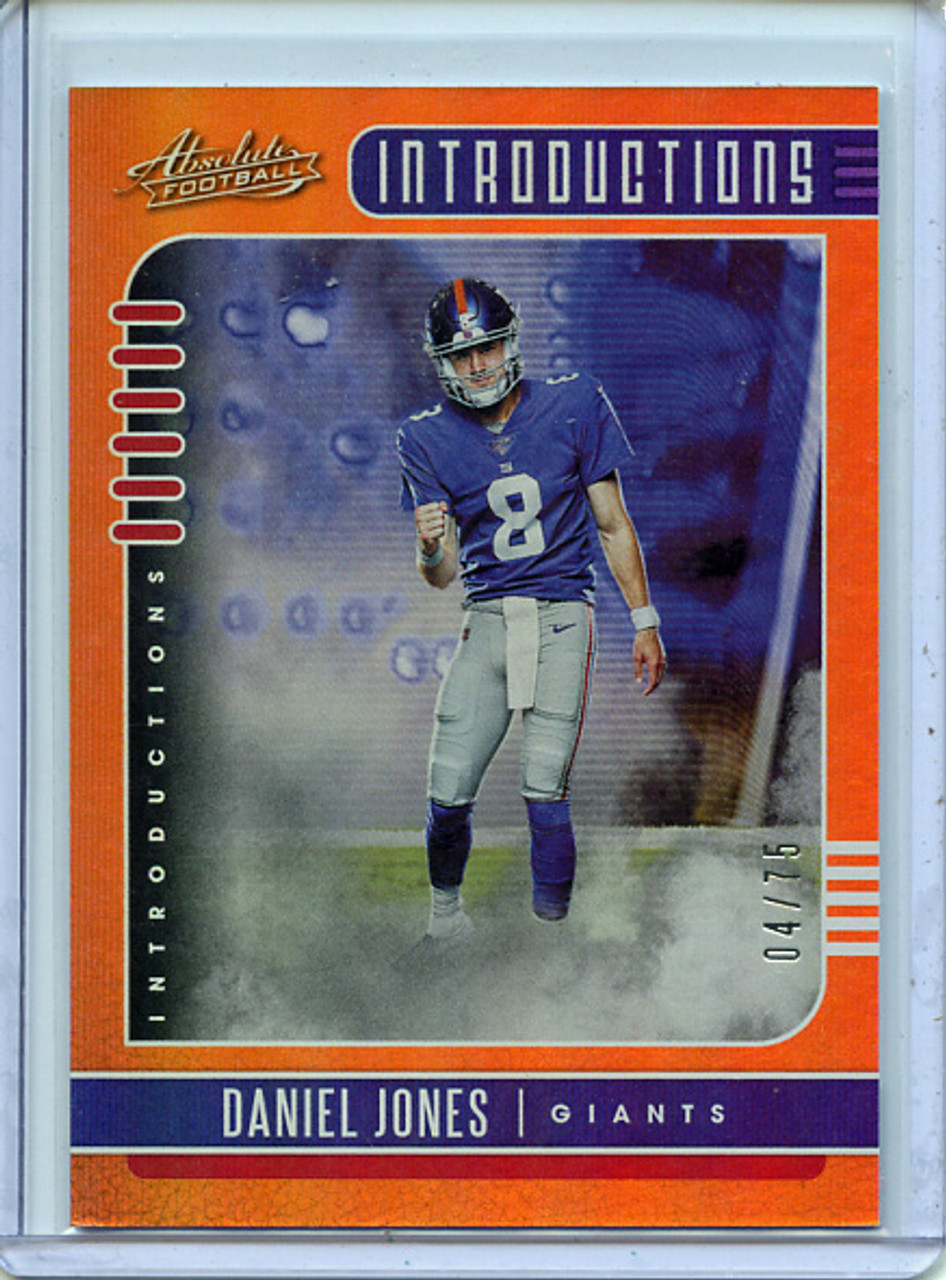 Daniel Jones 2019 Absolute, Introductions #3 Spectrum Orange (#04/75)