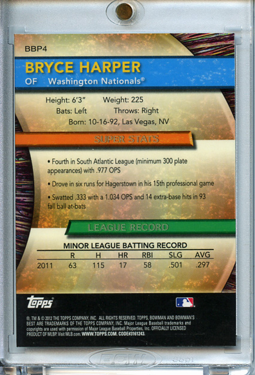 Bryce Harper 2012 Bowman's Best, Best Prospects #BBP4 (1)