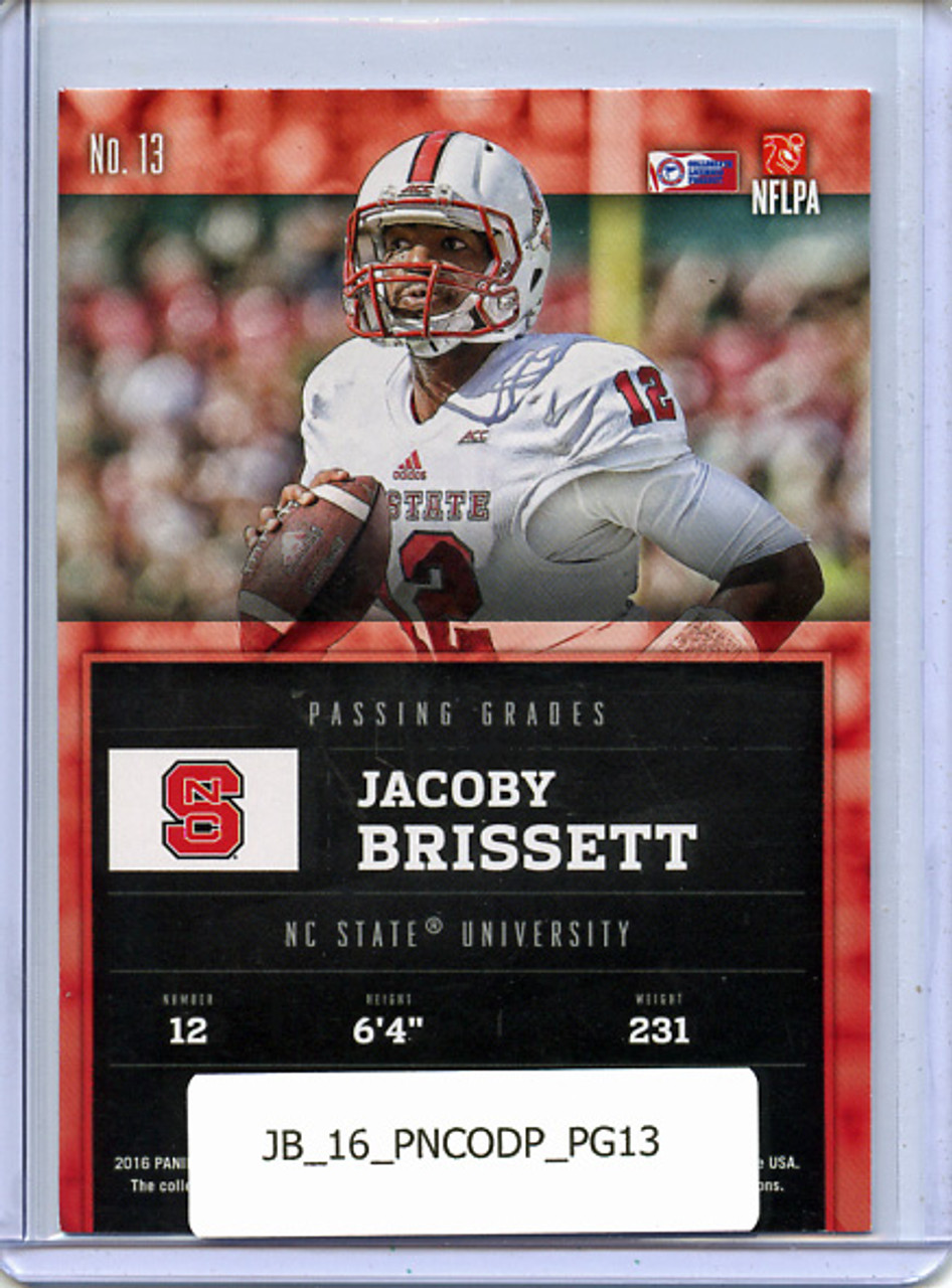 Jacoby Brissett 2016 Contenders Draft Picks, Passing Grades #13