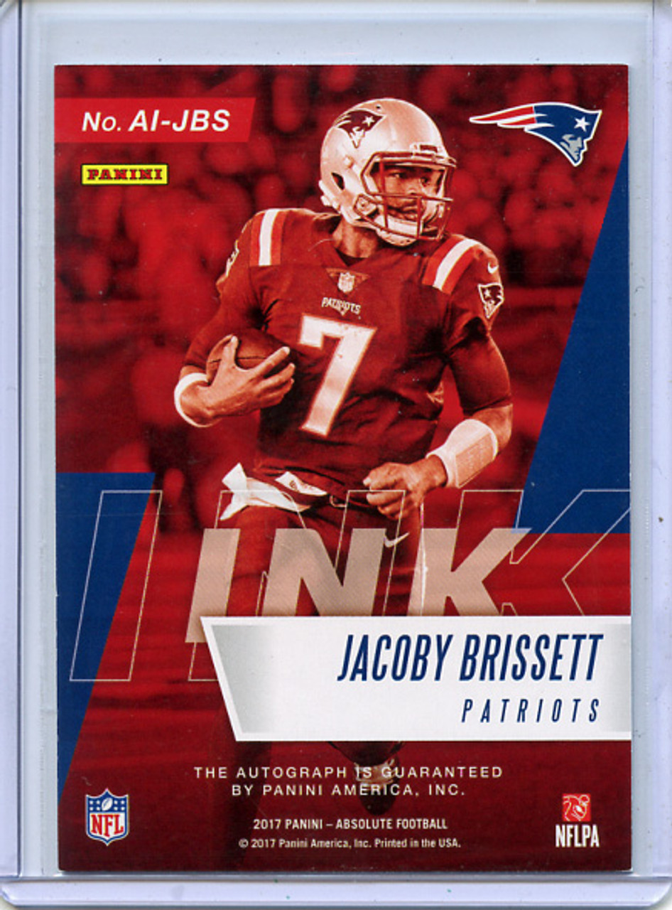Jacoby Brissett 2017 Absolute, Absolute Ink #AI-JBS (#39/99)