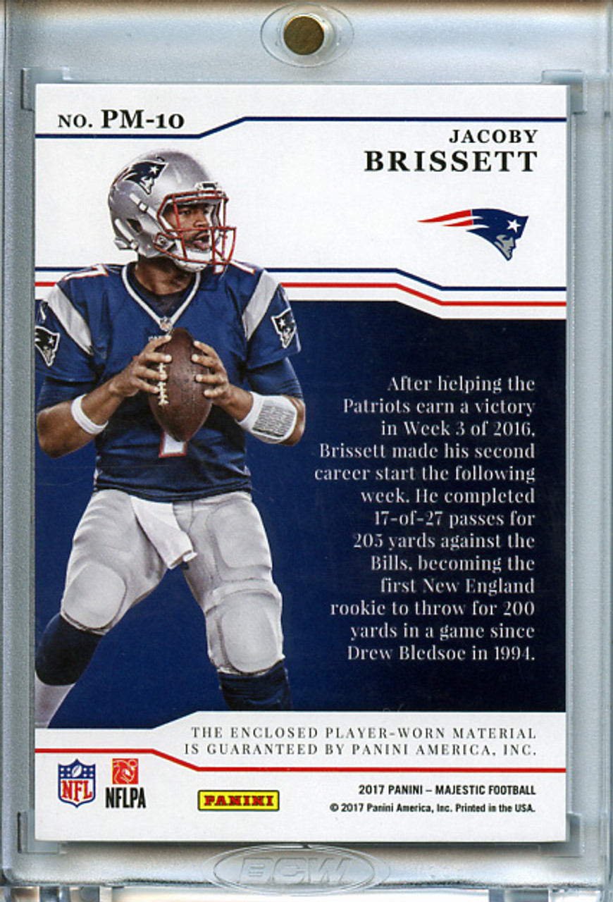 Jacoby Brissett 2017 Majestic, Proteges Materials #PM-10 Gold (#66/75)