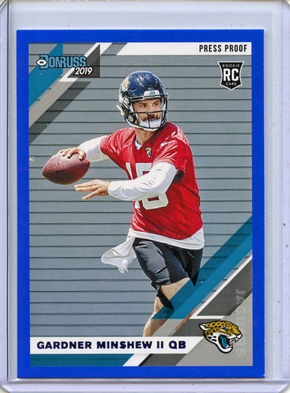 Gardner Minshew II 2019 Donruss #292 Press Proof Blue